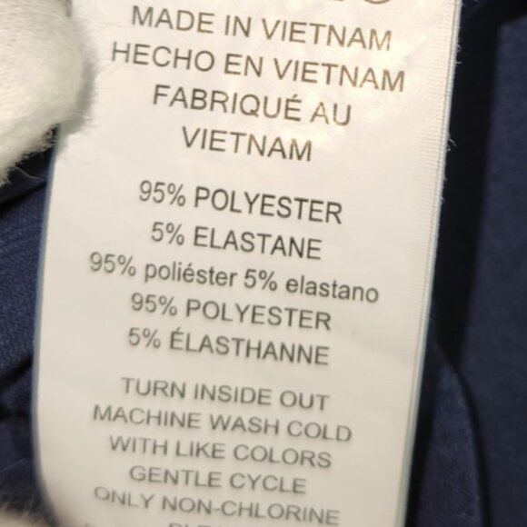 Michael Kors, wrap, blouse, corset, navy blue, size L - Picture 11 of 15